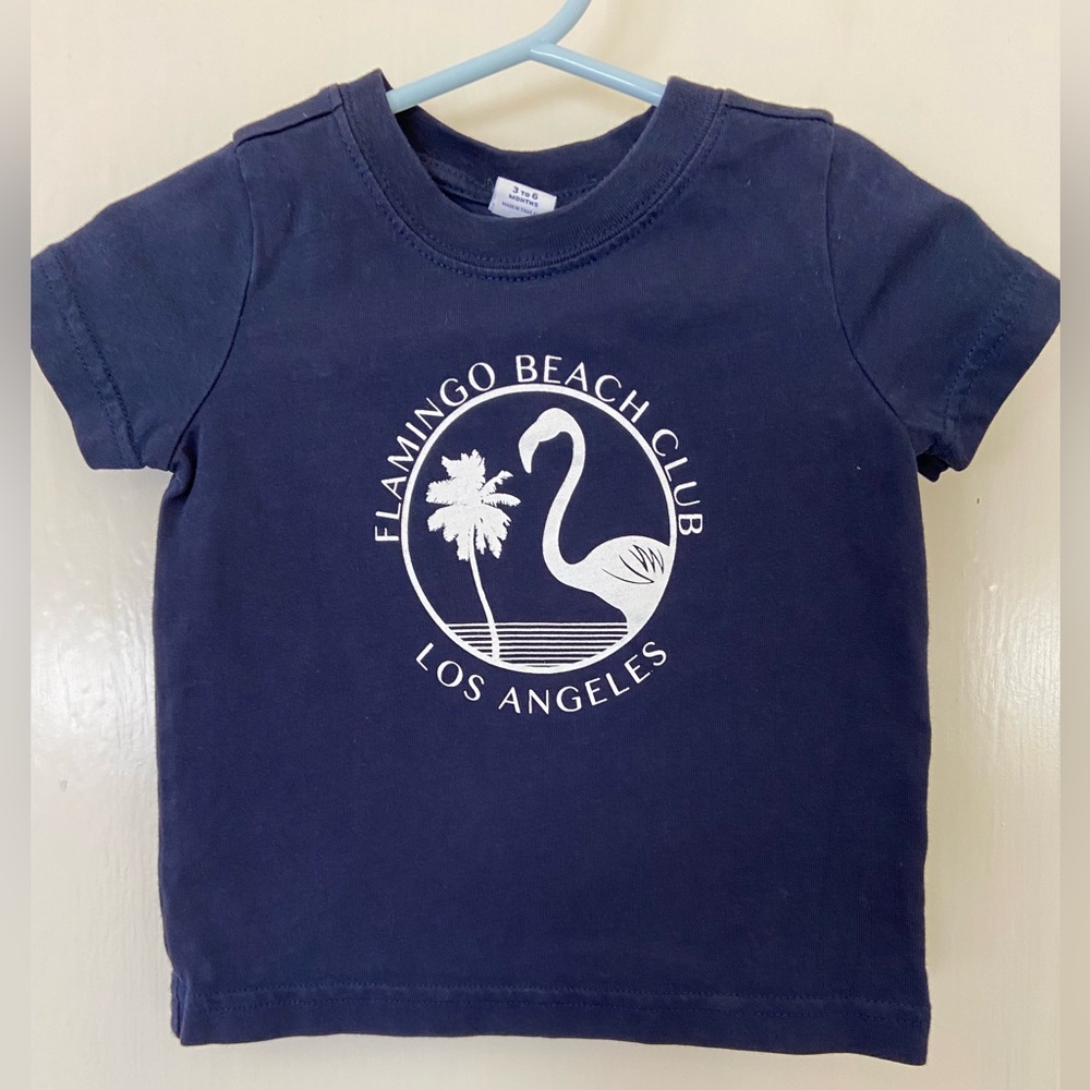 Child’s navy blue t-shirt from Janie and Jack, size 3-6 months.